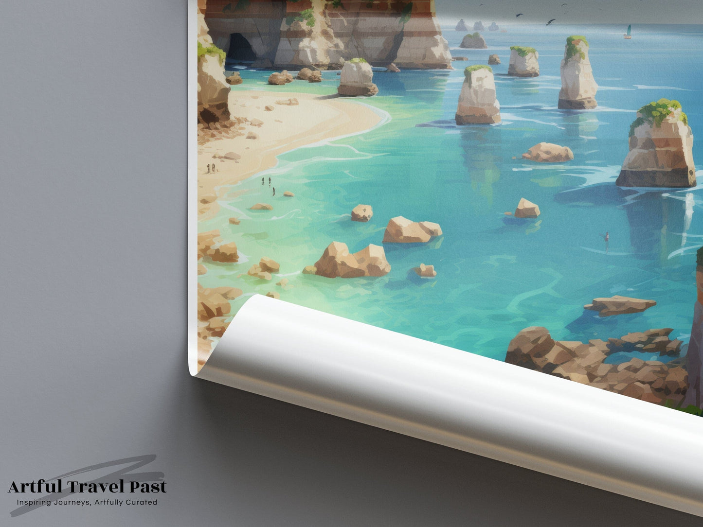 Algarve Poster | Portugal Wall Art | Europe Decor