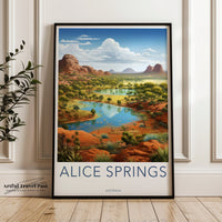 Alice Springs Poster - Australia Wall Art
