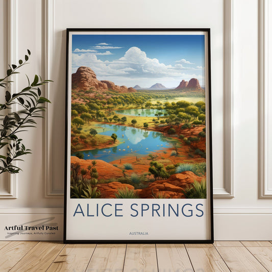 Alice Springs Poster - Australia Wall Art