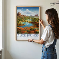 Alice Springs Poster - Australia Wall Art