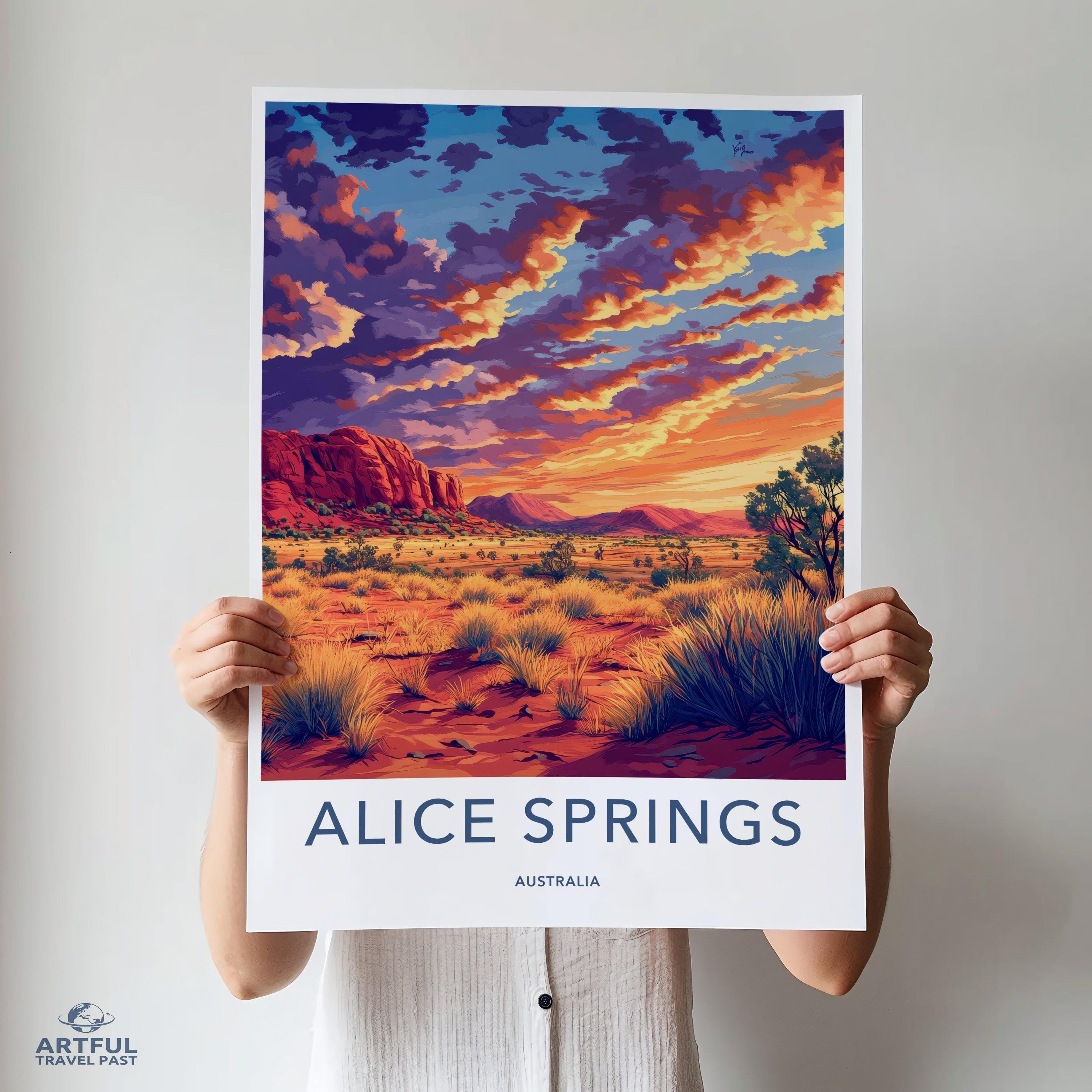 Alice Springs Poster - Australia Wall Art