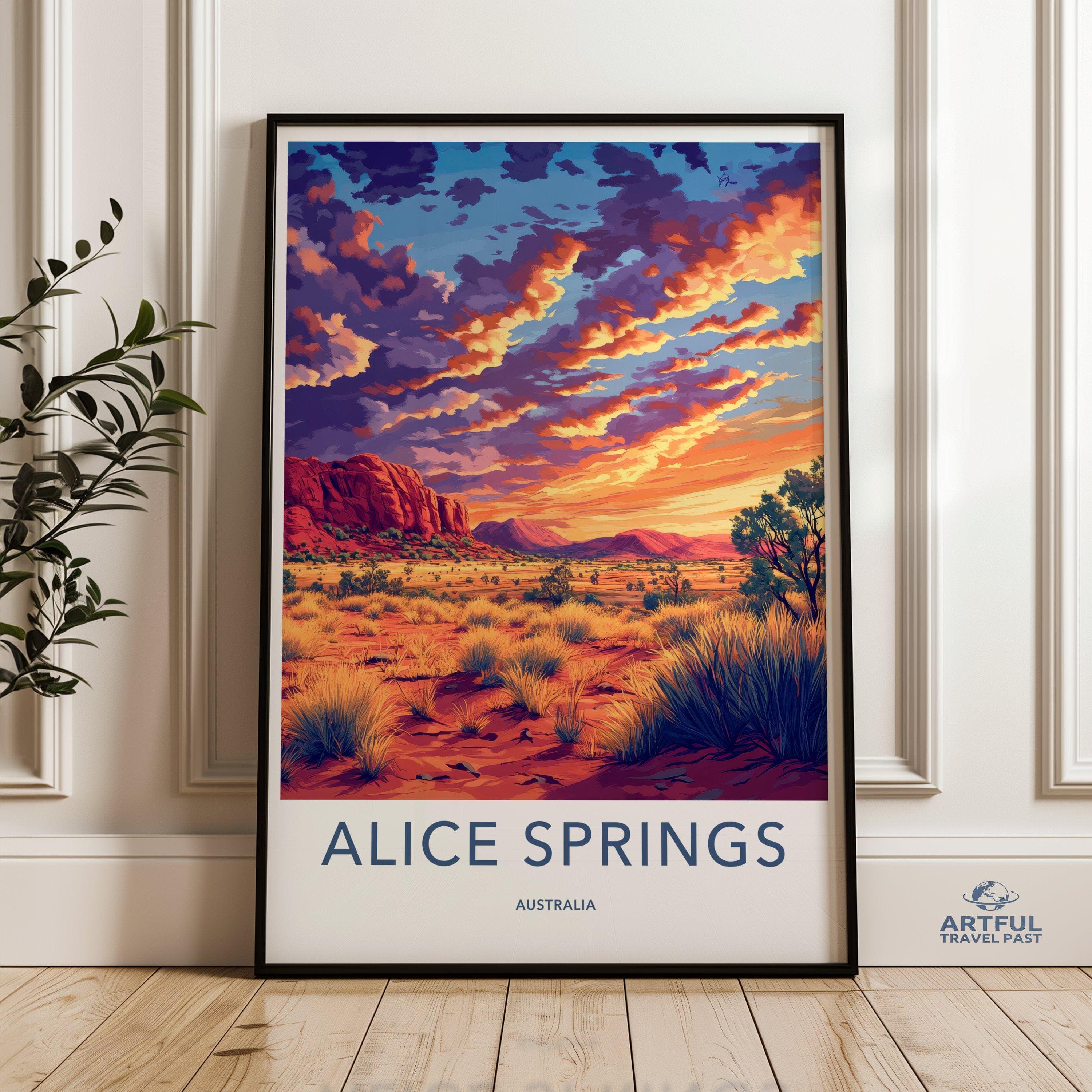 Alice Springs Poster - Australia Wall Art