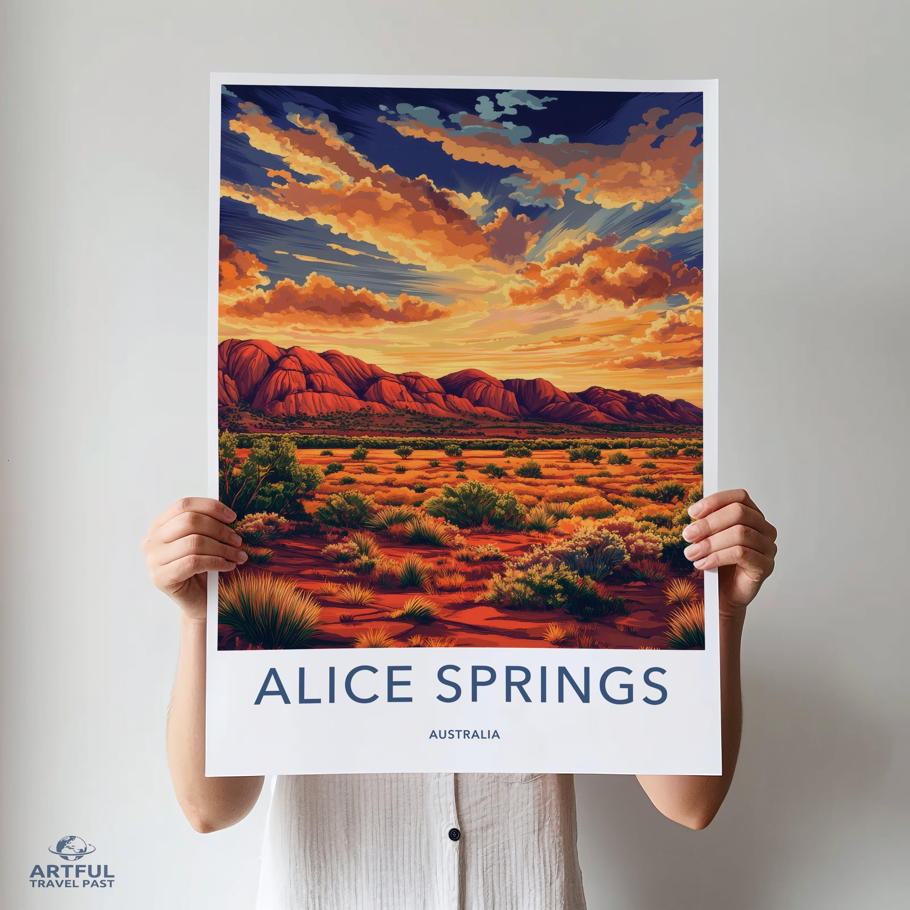 Alice Springs Poster - Australia Wall Art