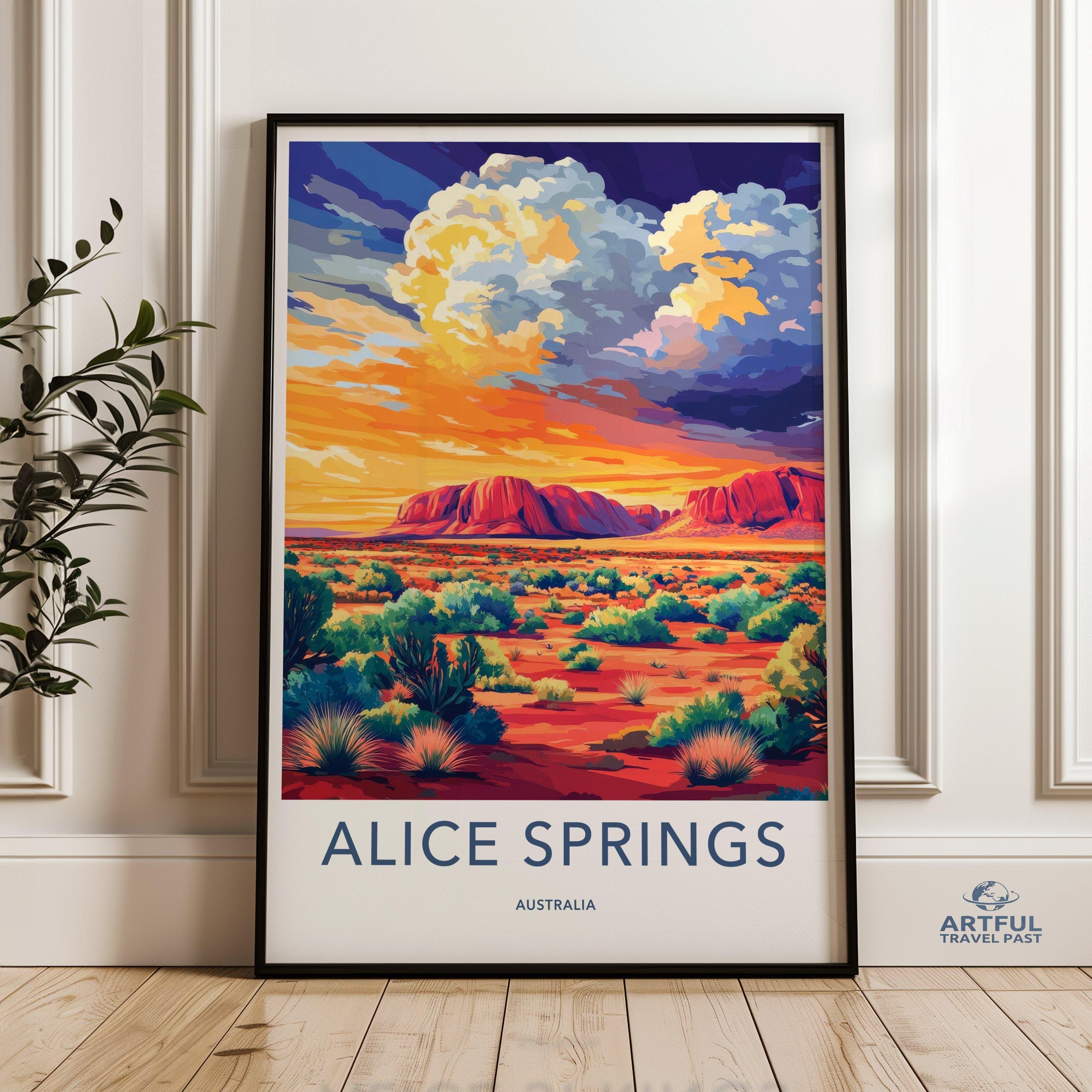 Alice Springs Poster - Australia Wall Art