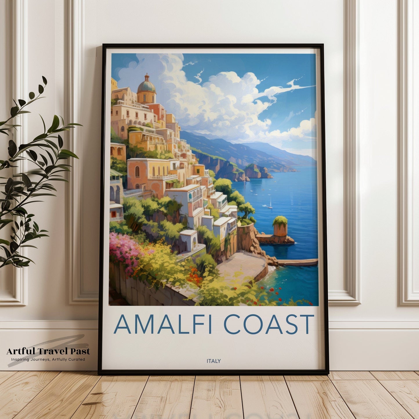 Amalfi Coast Poster | Italian Riviera | Italy Wall Art