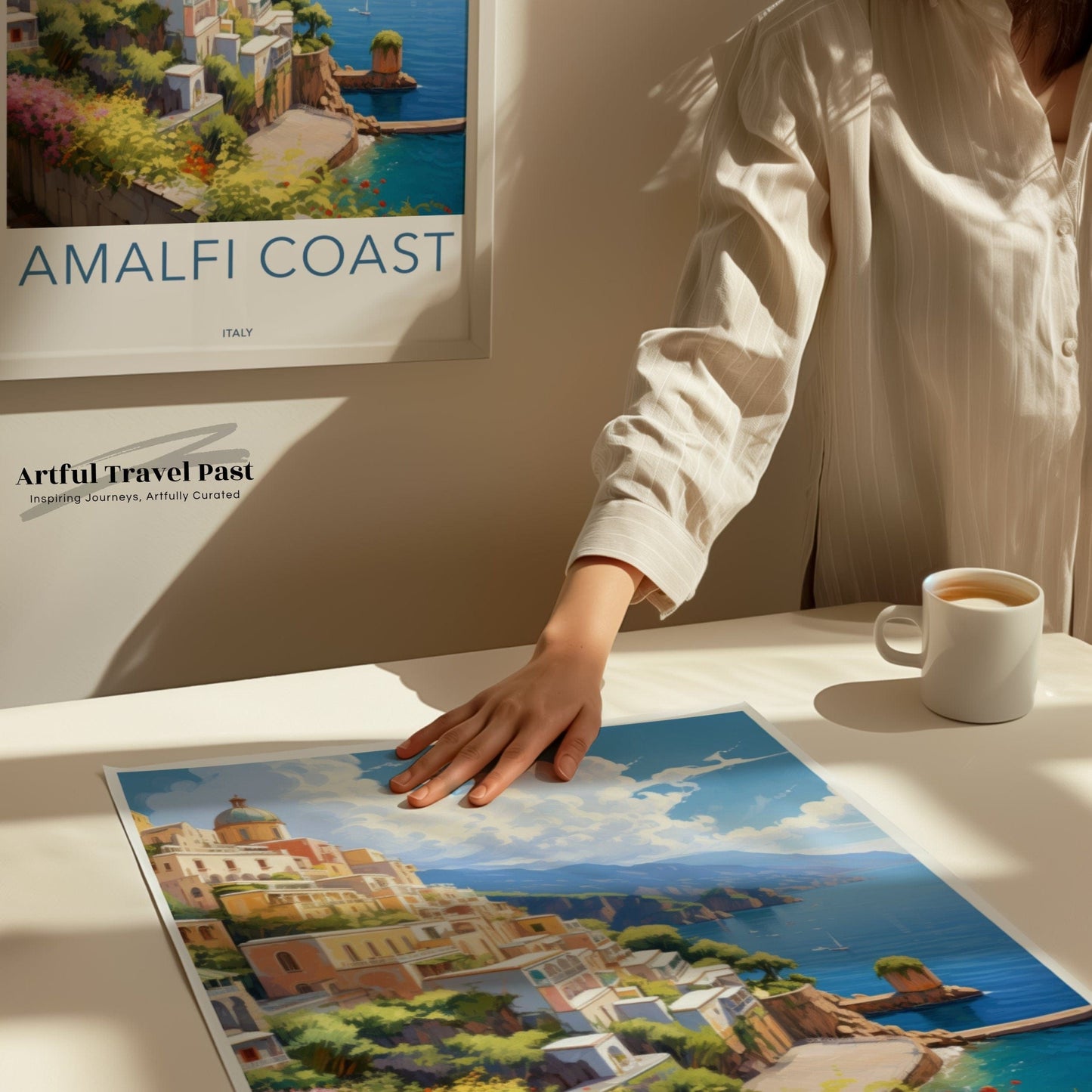 Amalfi Coast Poster | Italian Riviera | Italy Wall Art