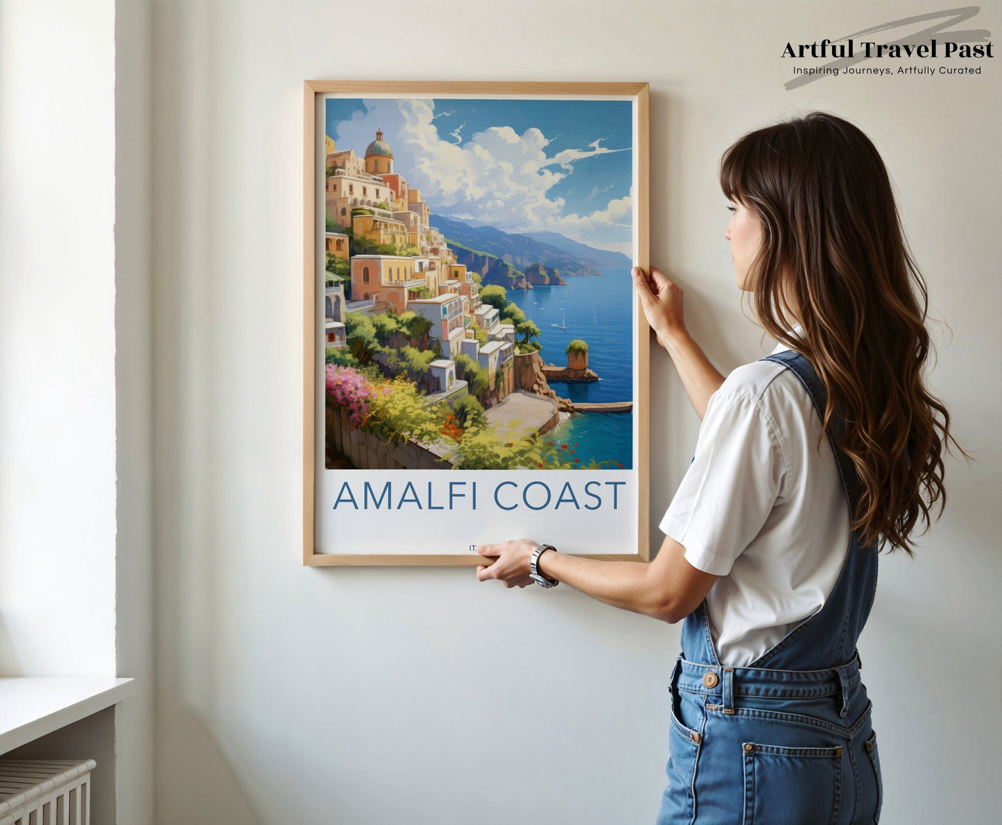 Amalfi Coast Poster | Italian Riviera | Italy Wall Art