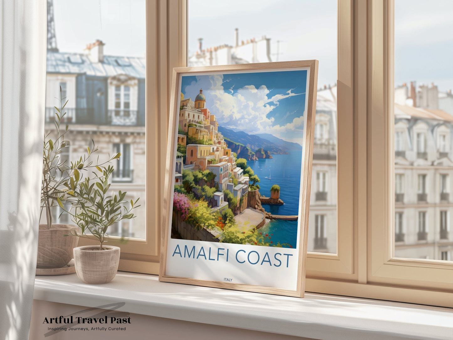 Amalfi Coast Poster | Italian Riviera | Italy Wall Art