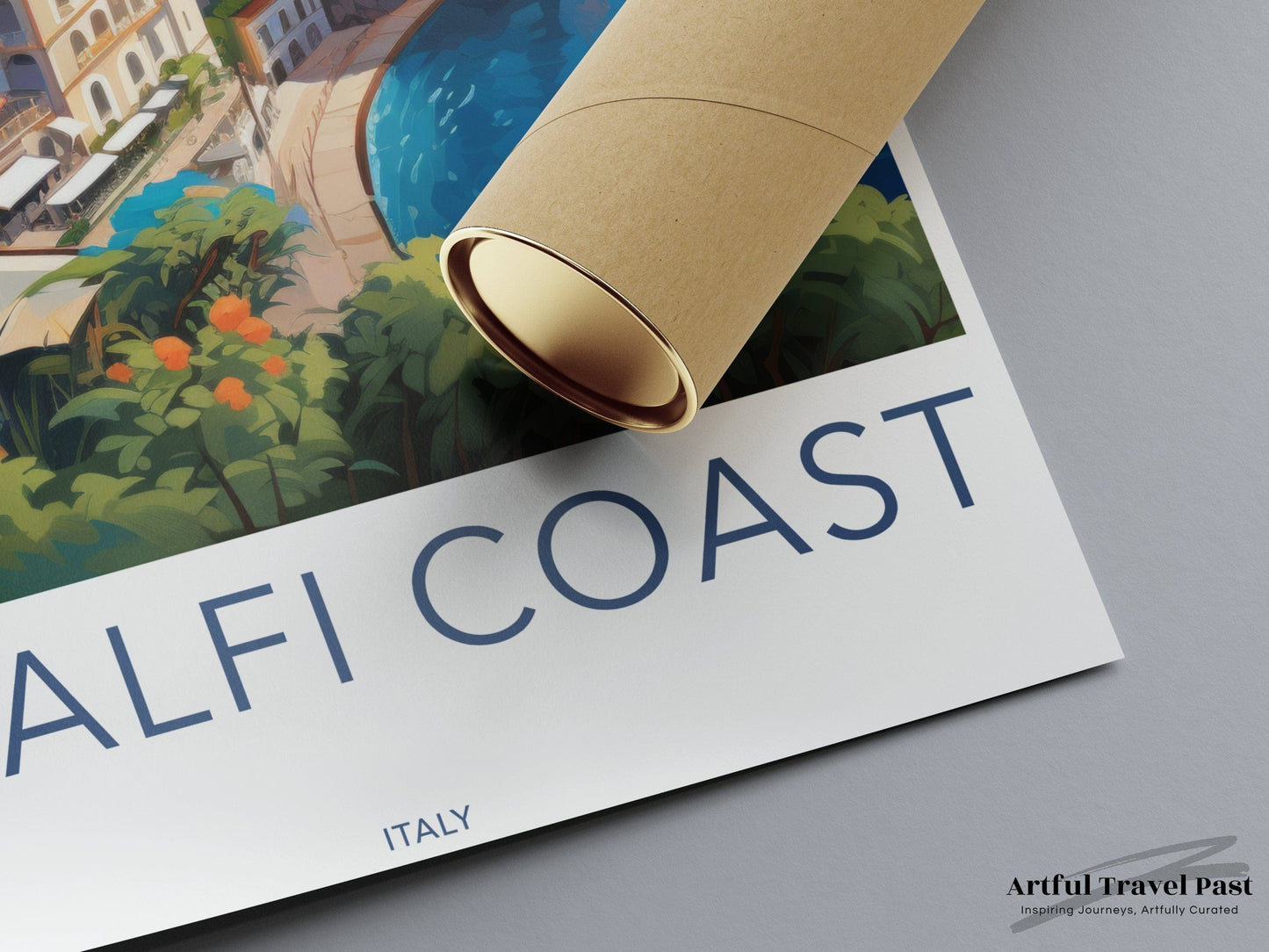 Amalfi Coast Poster | Mediterranean Art | Italy Wall Art