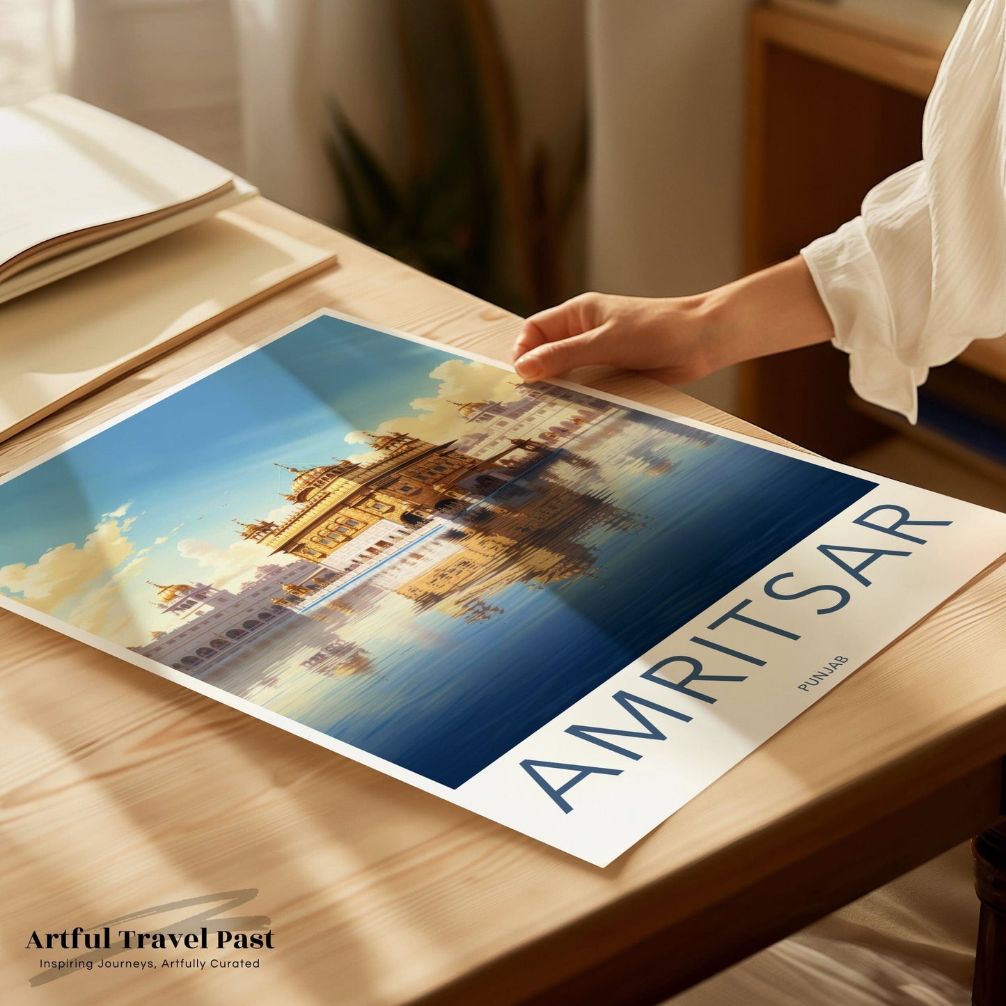 Amritsar Poster | Golden Temple Wall Art | India Decor