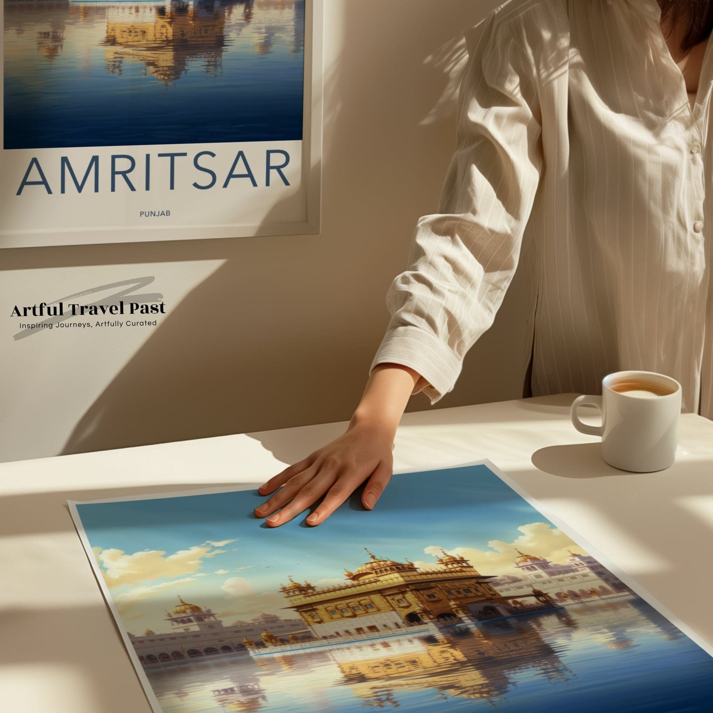 Amritsar Poster | Golden Temple Wall Art | India Decor
