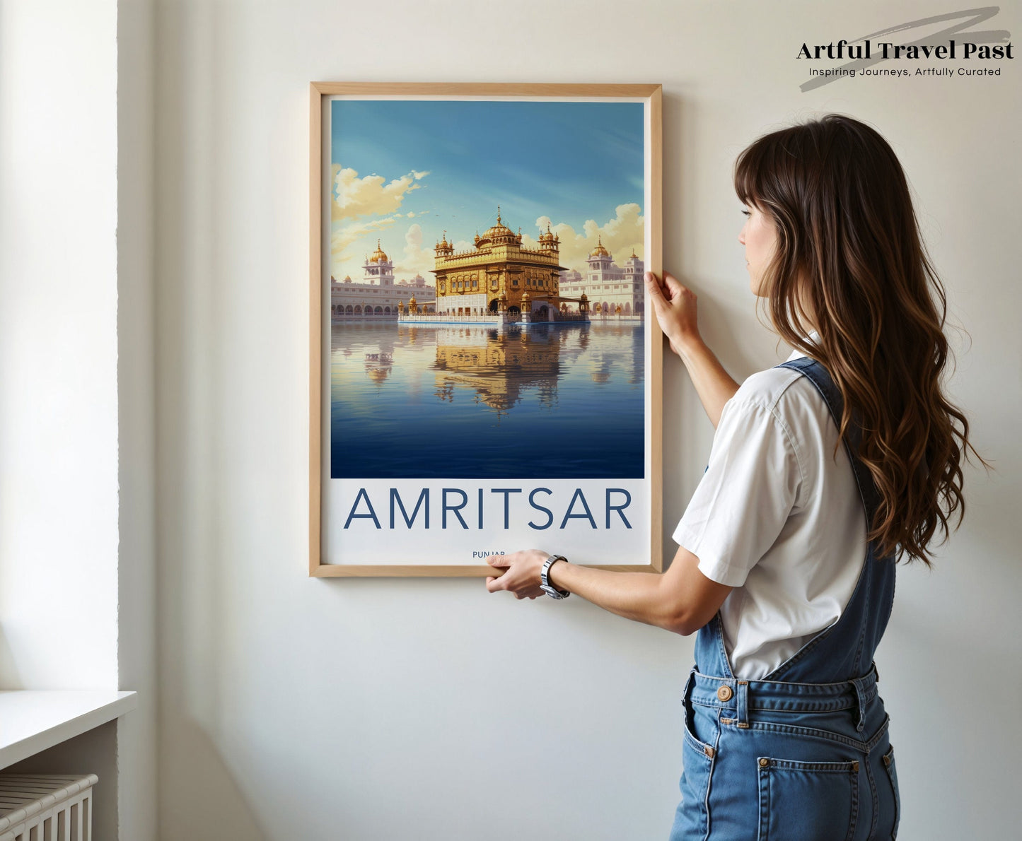Amritsar Poster | Golden Temple Wall Art | India Decor