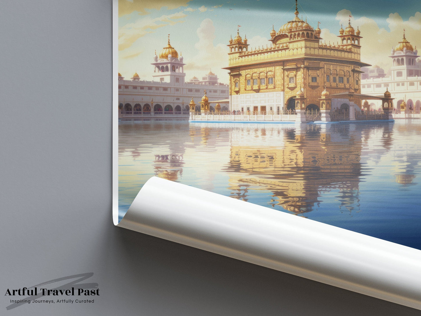 Amritsar Poster | Golden Temple Wall Art | India Decor