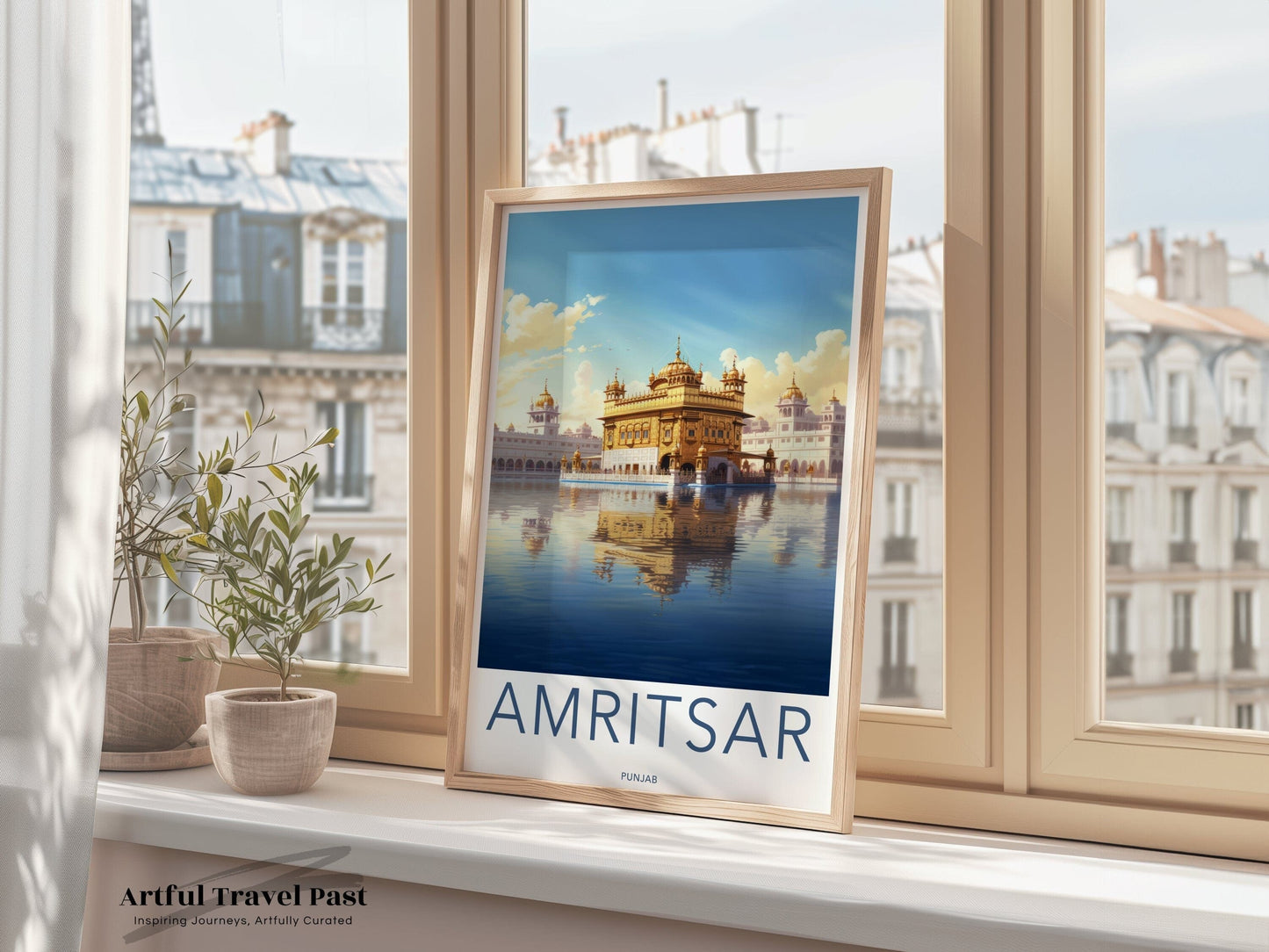 Amritsar Poster | Golden Temple Wall Art | India Decor