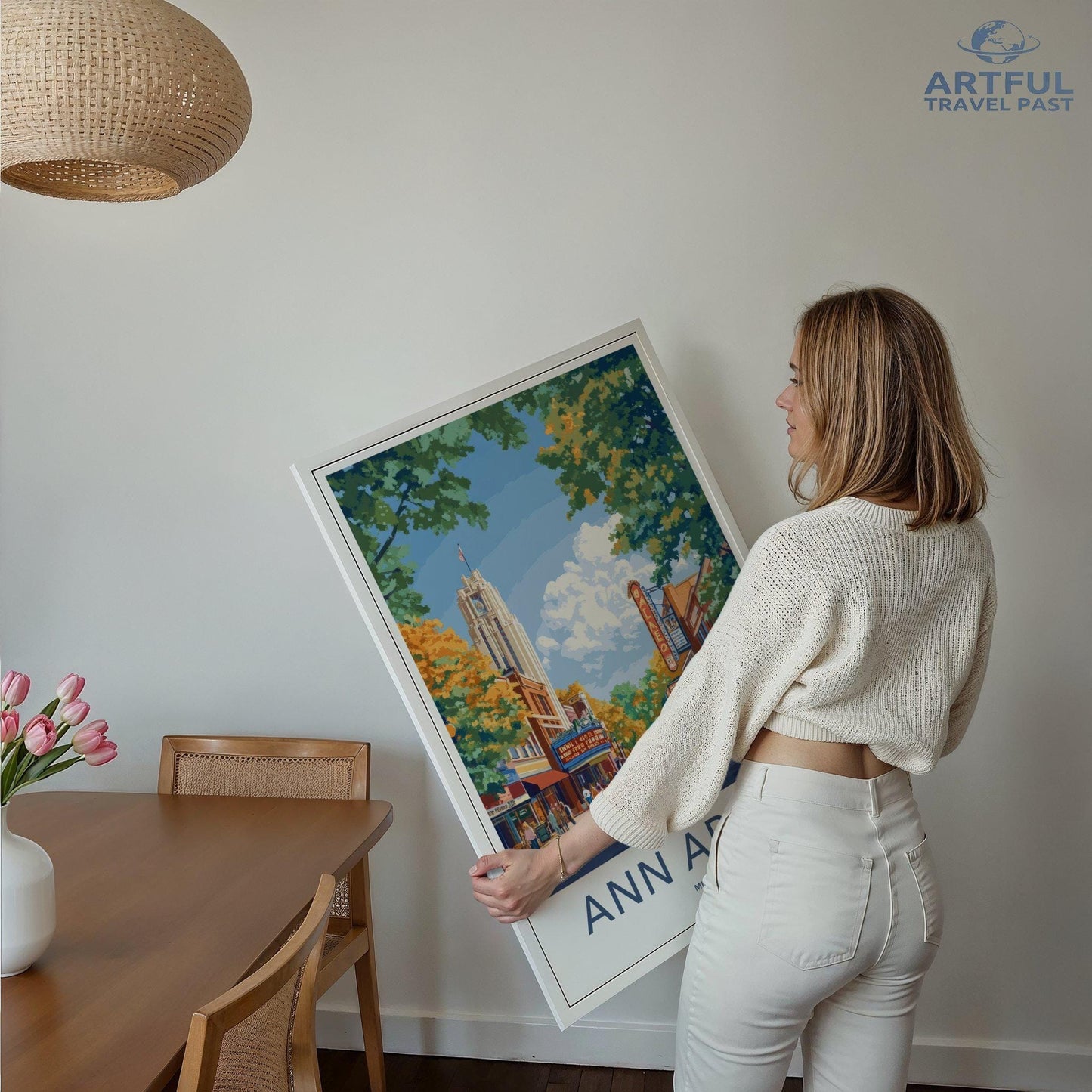 Ann Arbor Poster - Michigan Wall Art