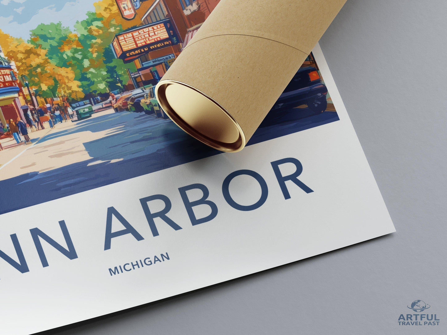 Ann Arbor Poster - Michigan Wall Art