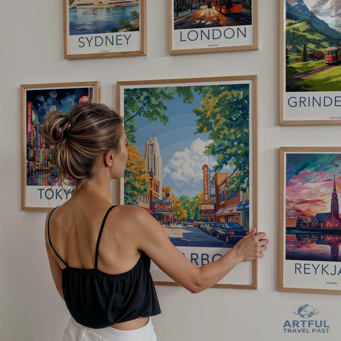 Ann Arbor Poster - Michigan Wall Art
