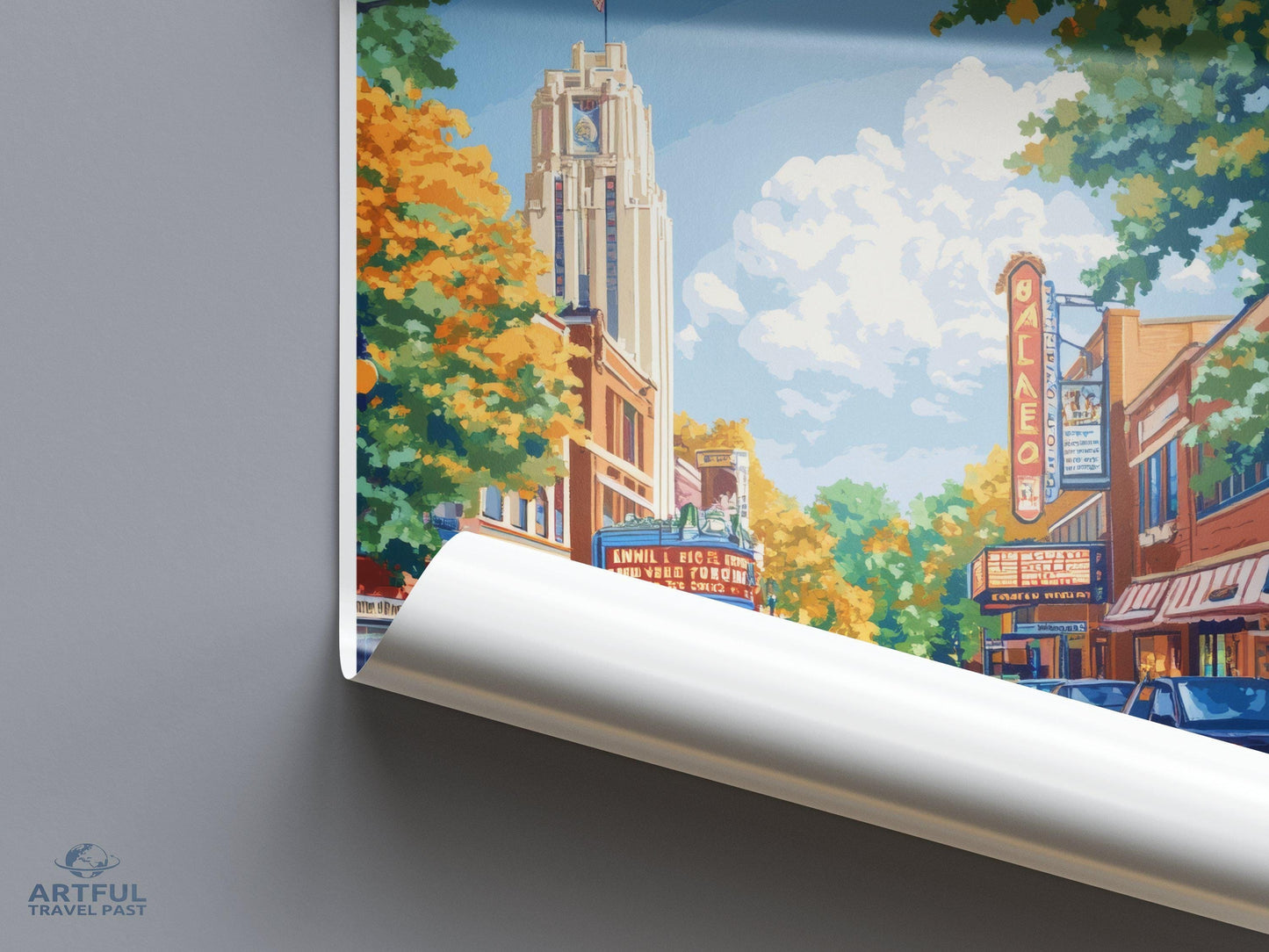 Ann Arbor Poster - Michigan Wall Art
