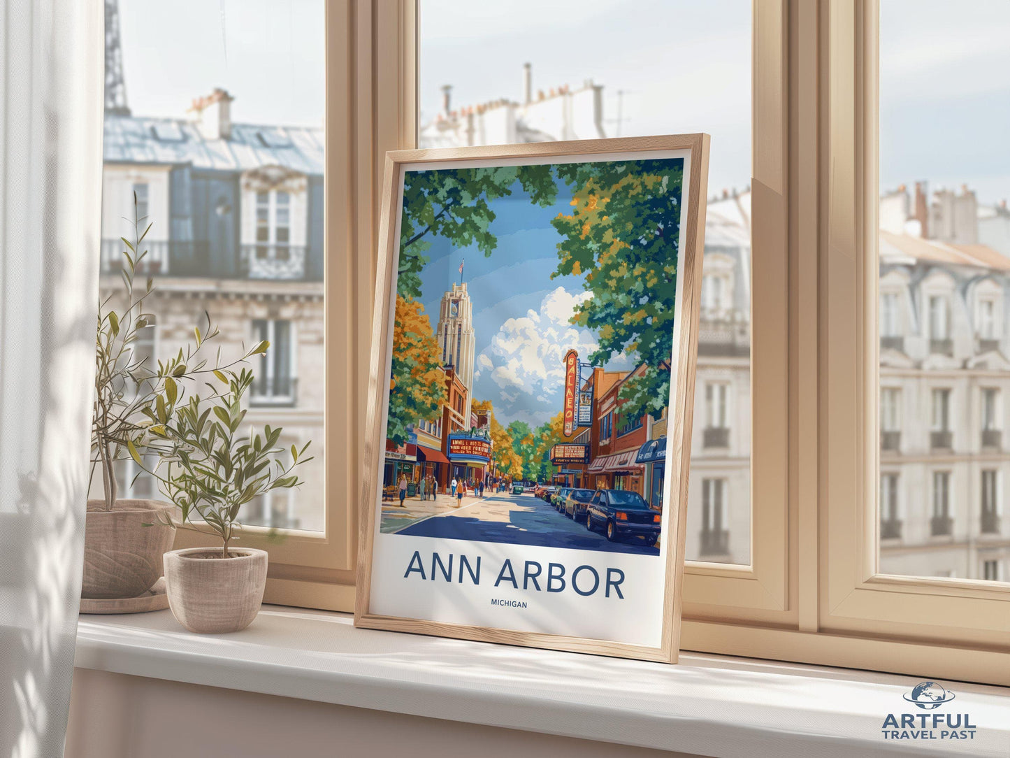 Ann Arbor Poster - Michigan Wall Art