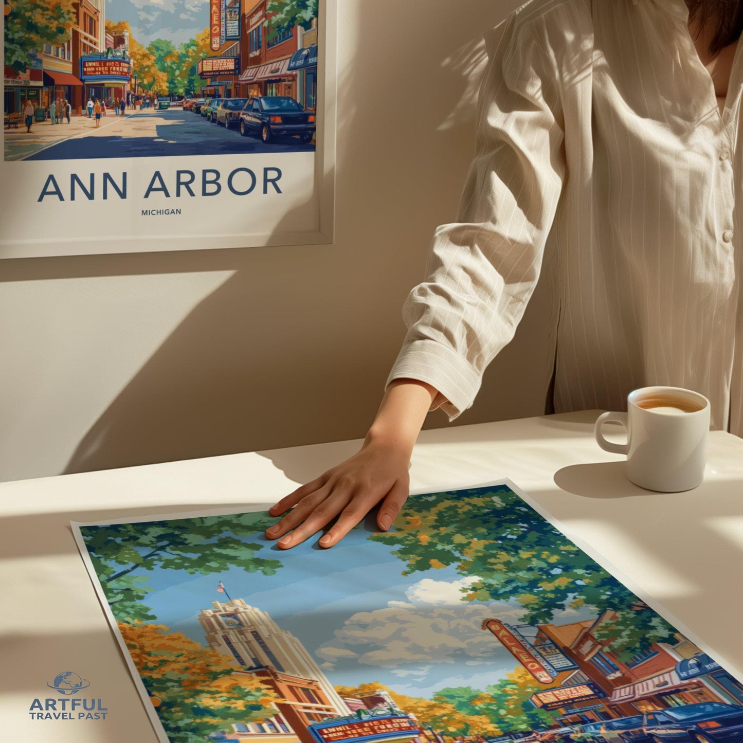 Ann Arbor Poster - Michigan Wall Art