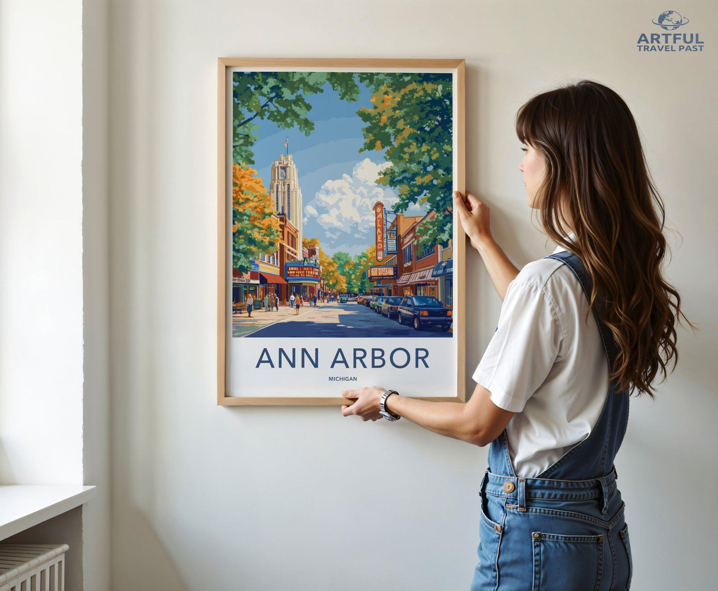 Ann Arbor Poster - Michigan Wall Art