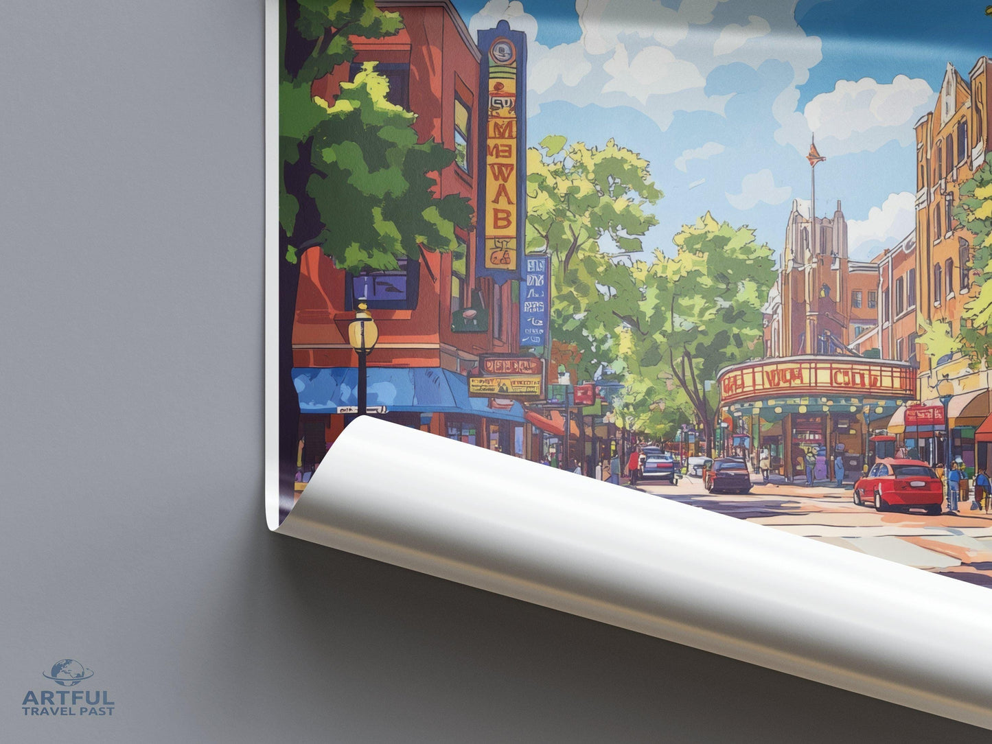 Ann Arbor Poster - Michigan Wall Art