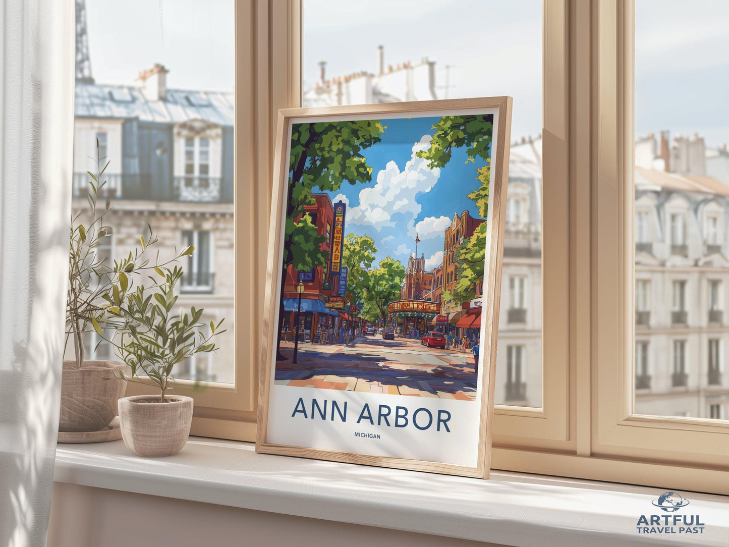 Ann Arbor Poster - Michigan Wall Art