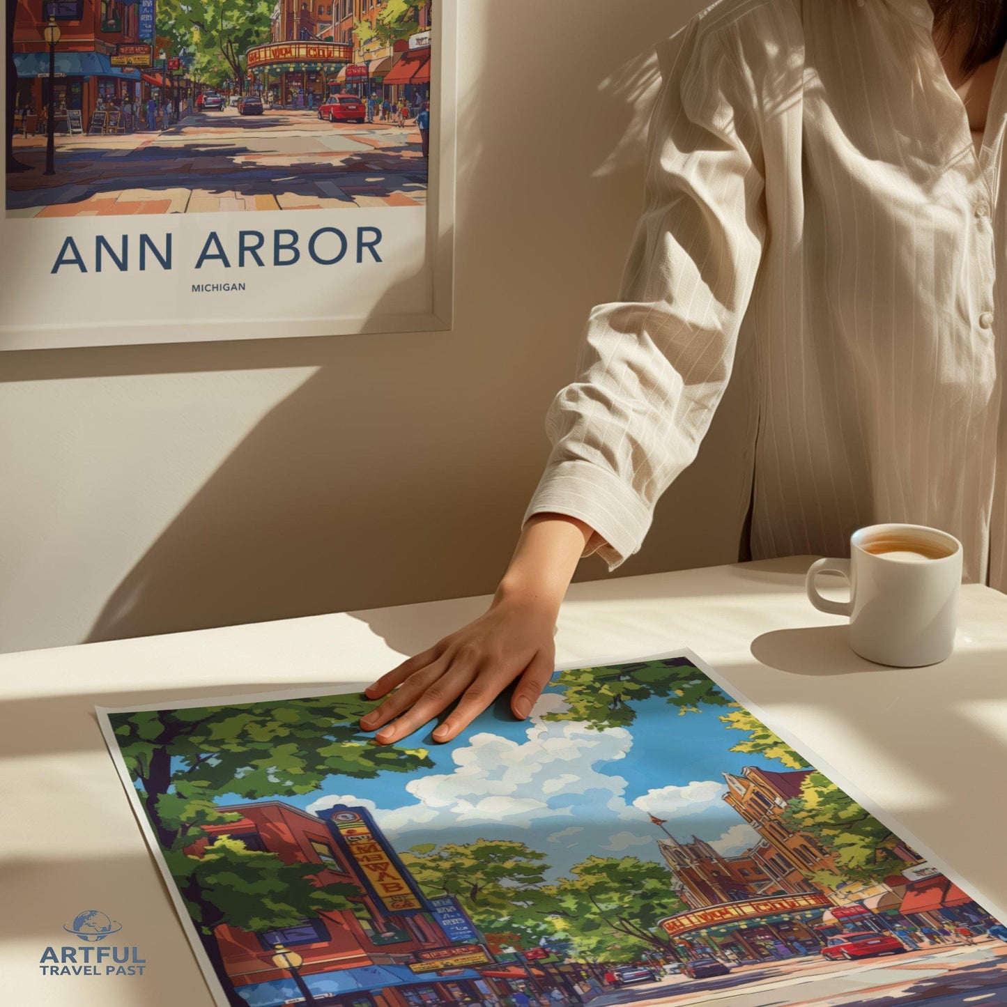 Ann Arbor Poster - Michigan Wall Art