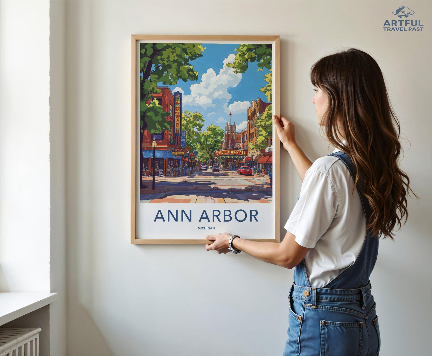 Ann Arbor Poster - Michigan Wall Art