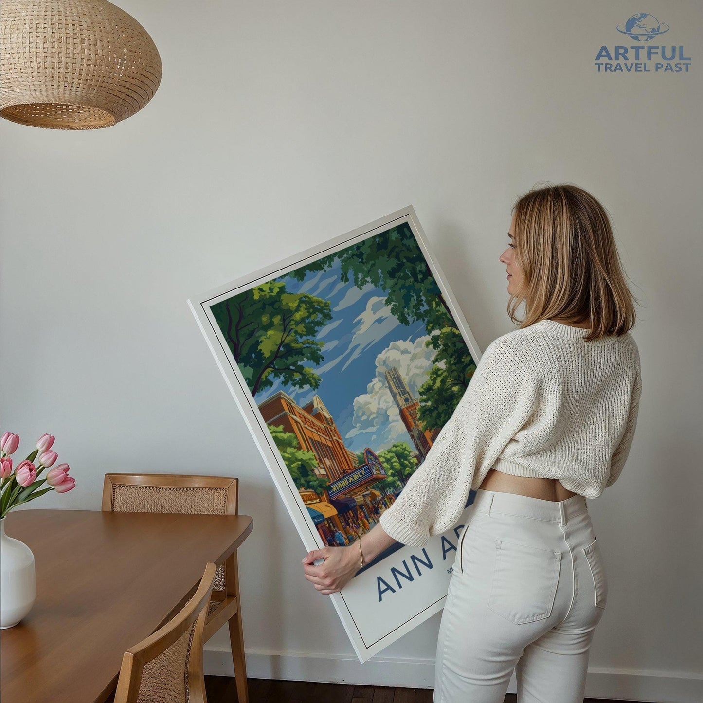 Ann Arbor Poster - Michigan Wall Art