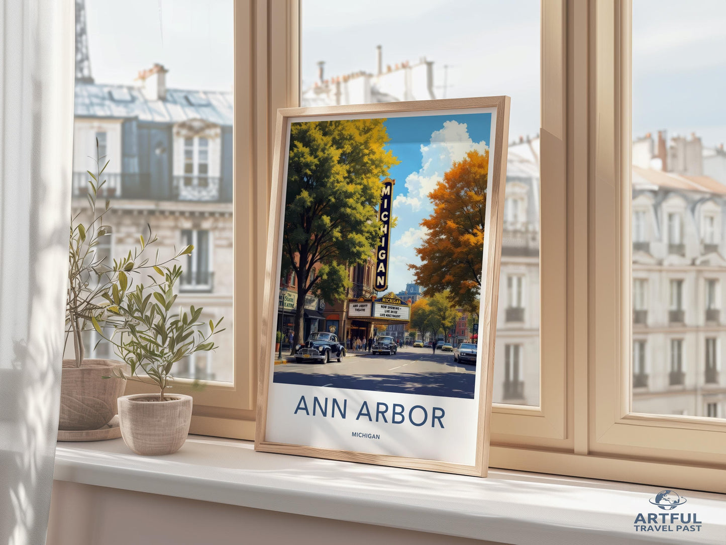 Ann Arbor Poster - Michigan Wall Art