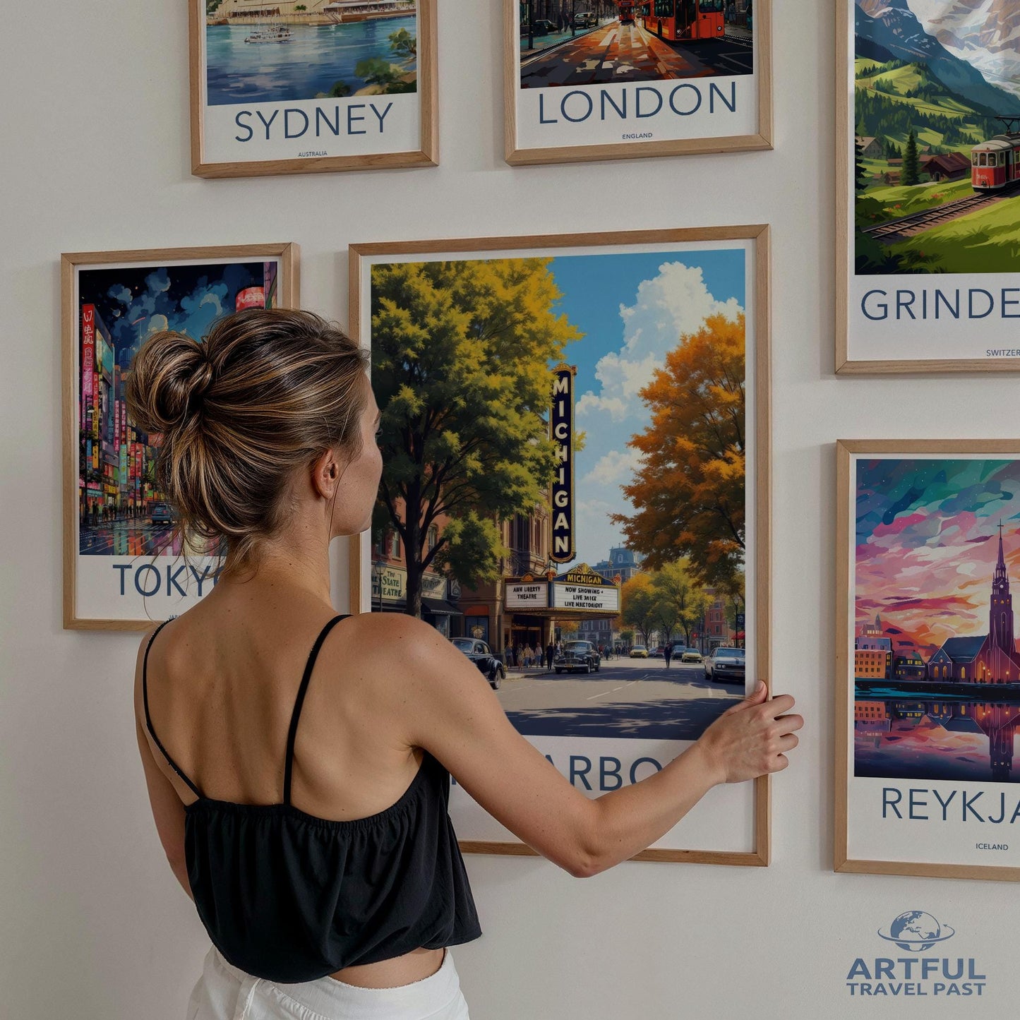 Ann Arbor Poster - Michigan Wall Art