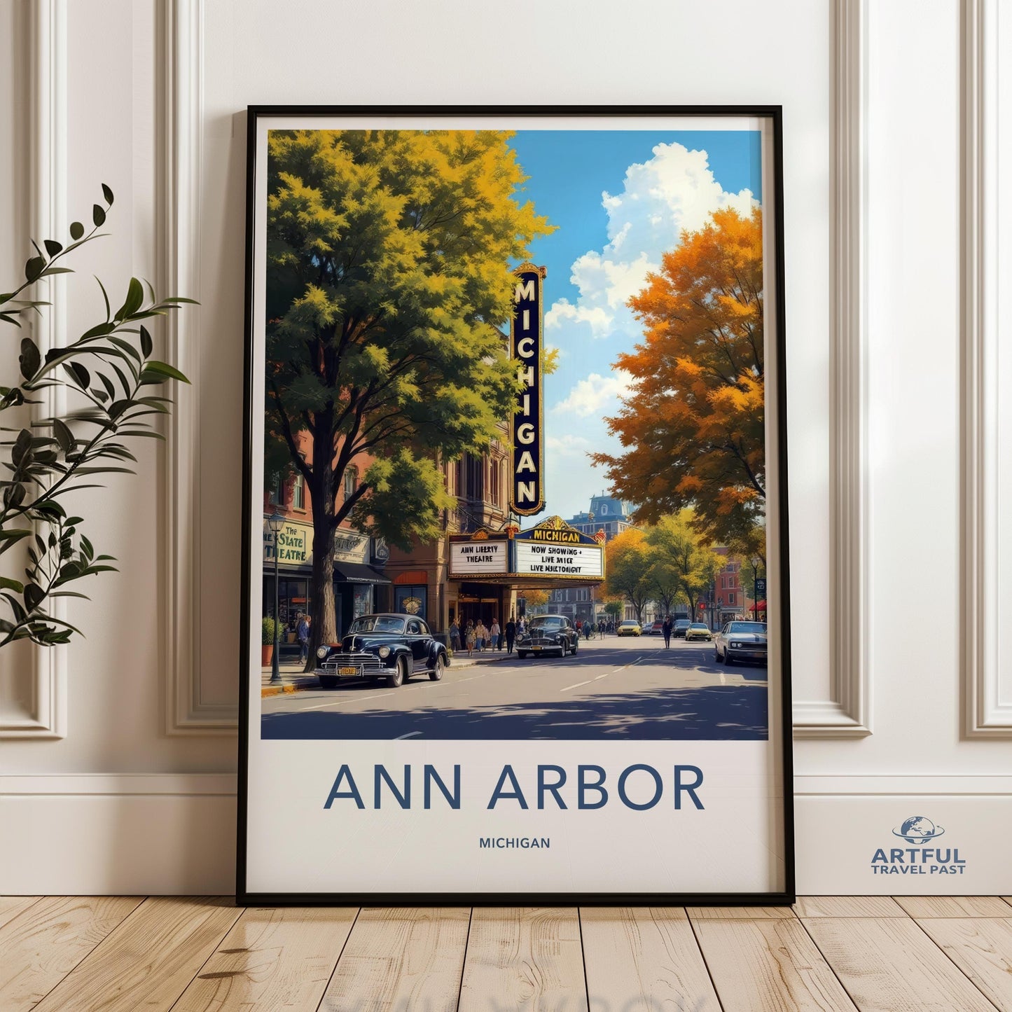 Ann Arbor Poster - Michigan Wall Art