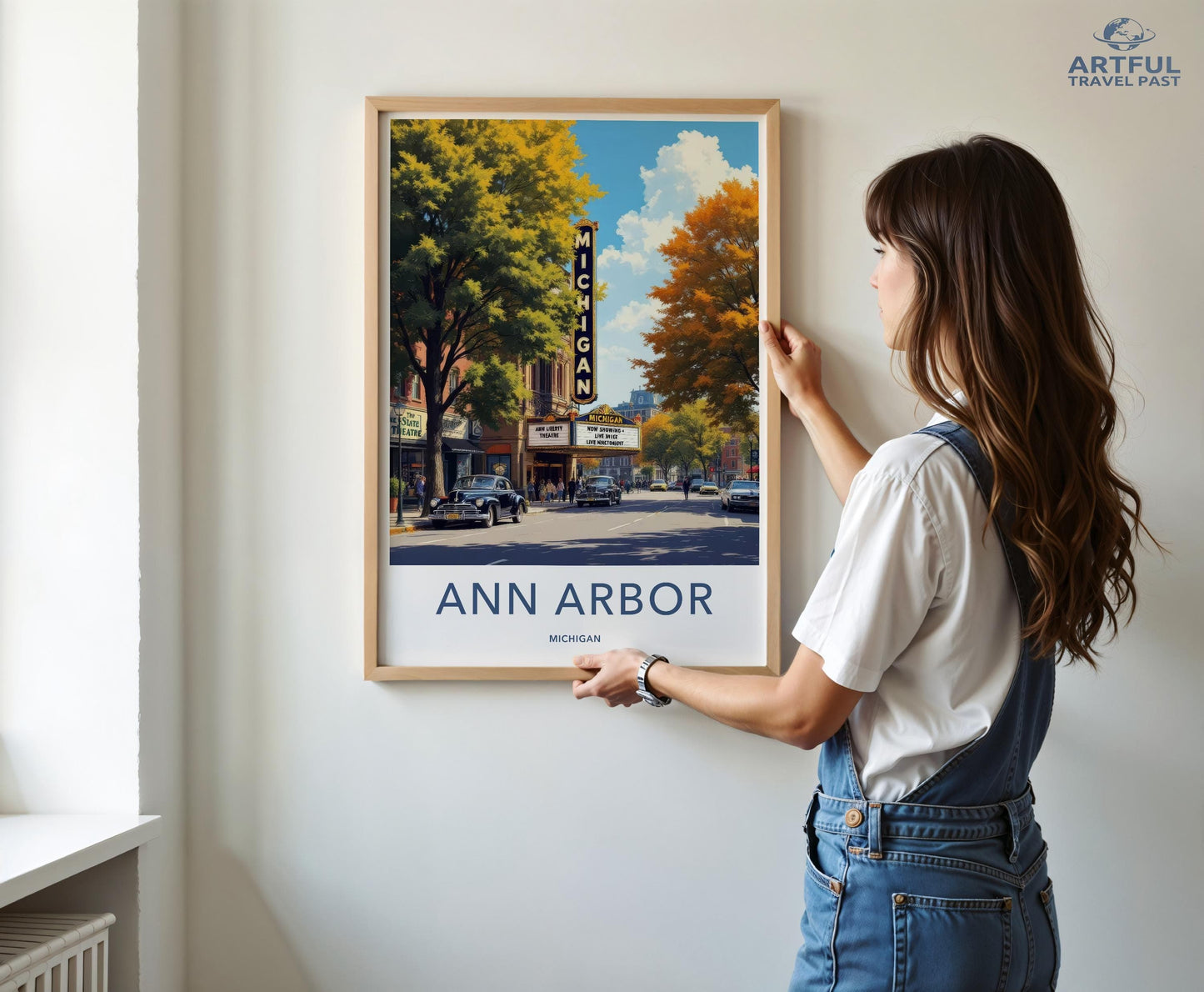 Ann Arbor Poster - Michigan Wall Art