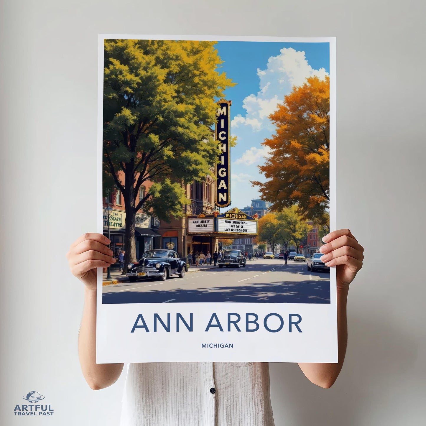 Ann Arbor Poster - Michigan Wall Art
