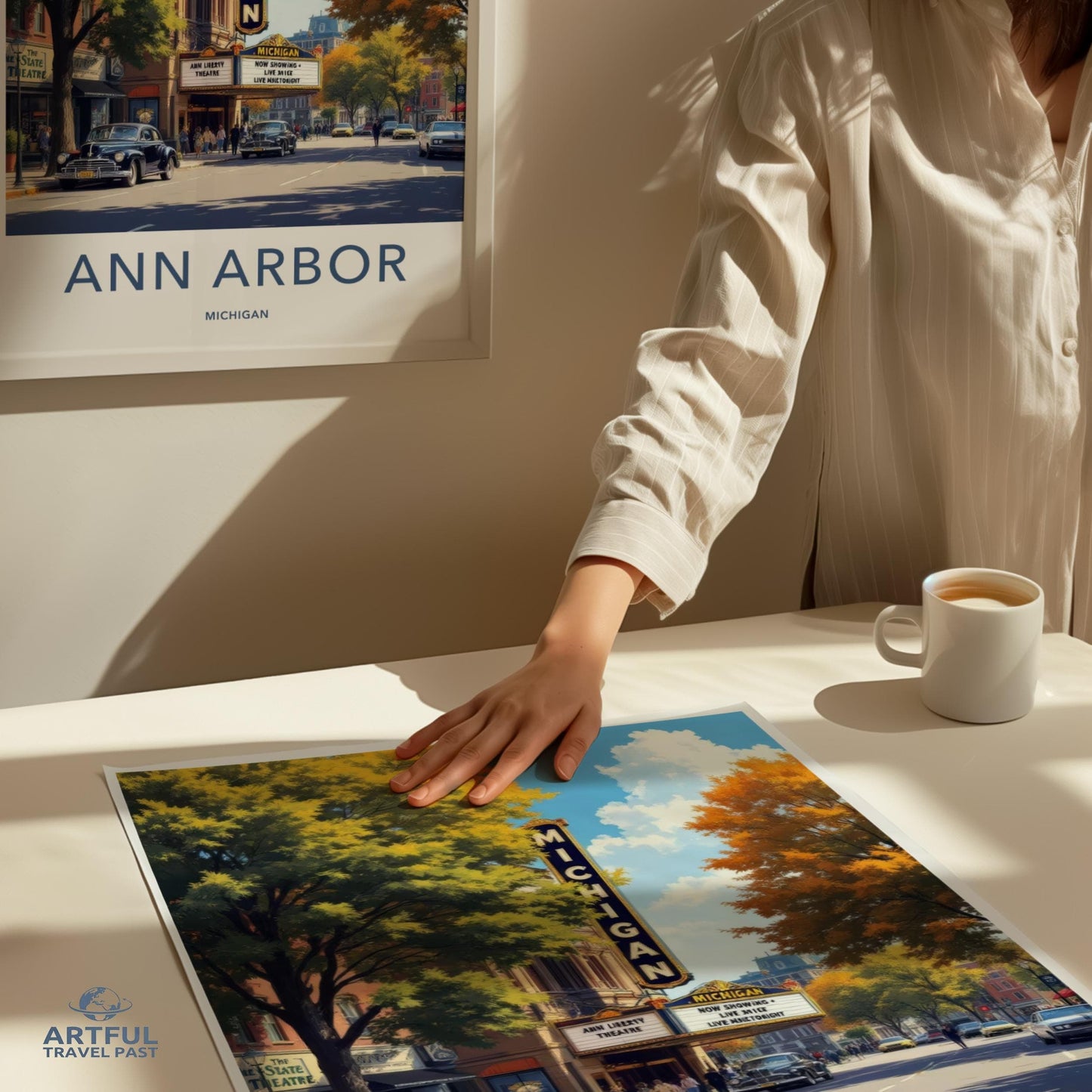 Ann Arbor Poster - Michigan Wall Art