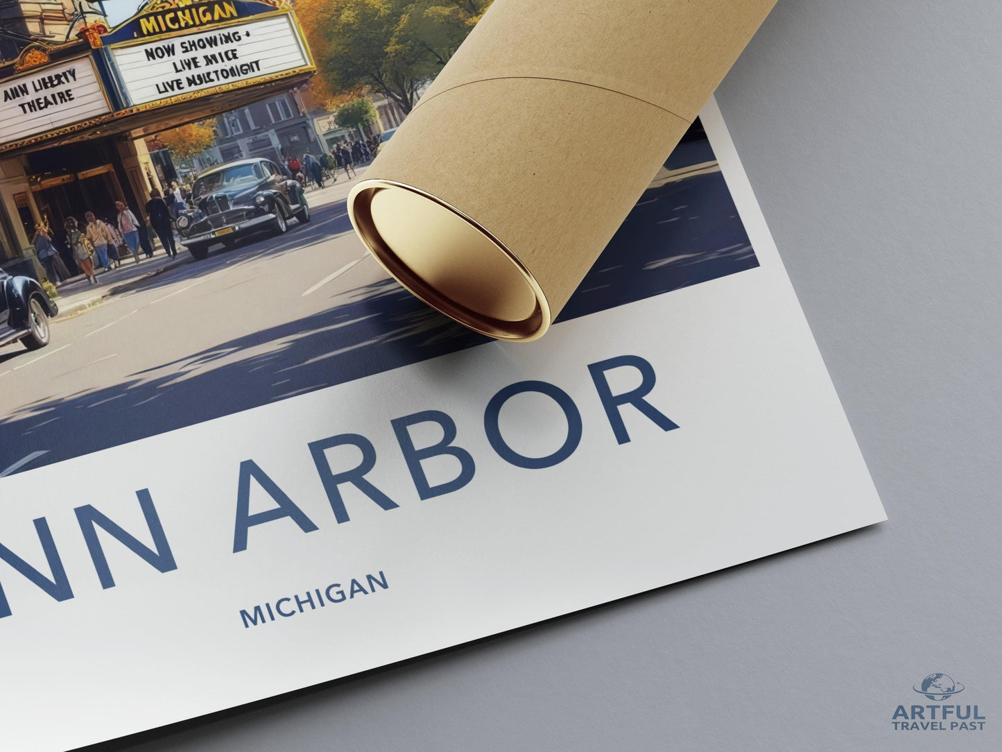 Ann Arbor Poster - Michigan Wall Art