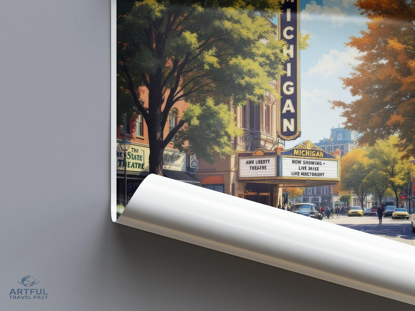 Ann Arbor Poster - Michigan Wall Art