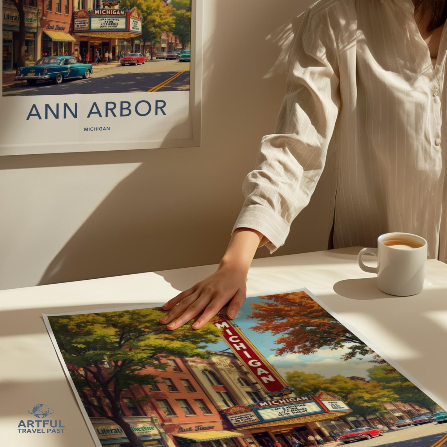 Ann Arbor Poster - Michigan Wall Art