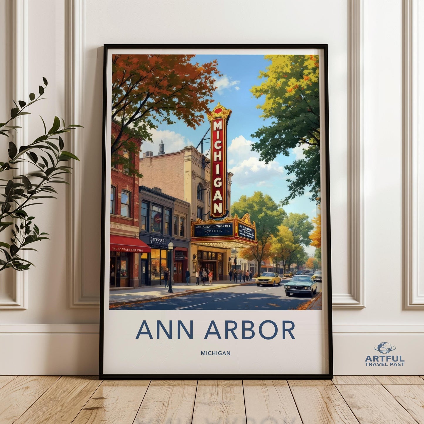 Ann Arbor Poster - Michigan Wall Art