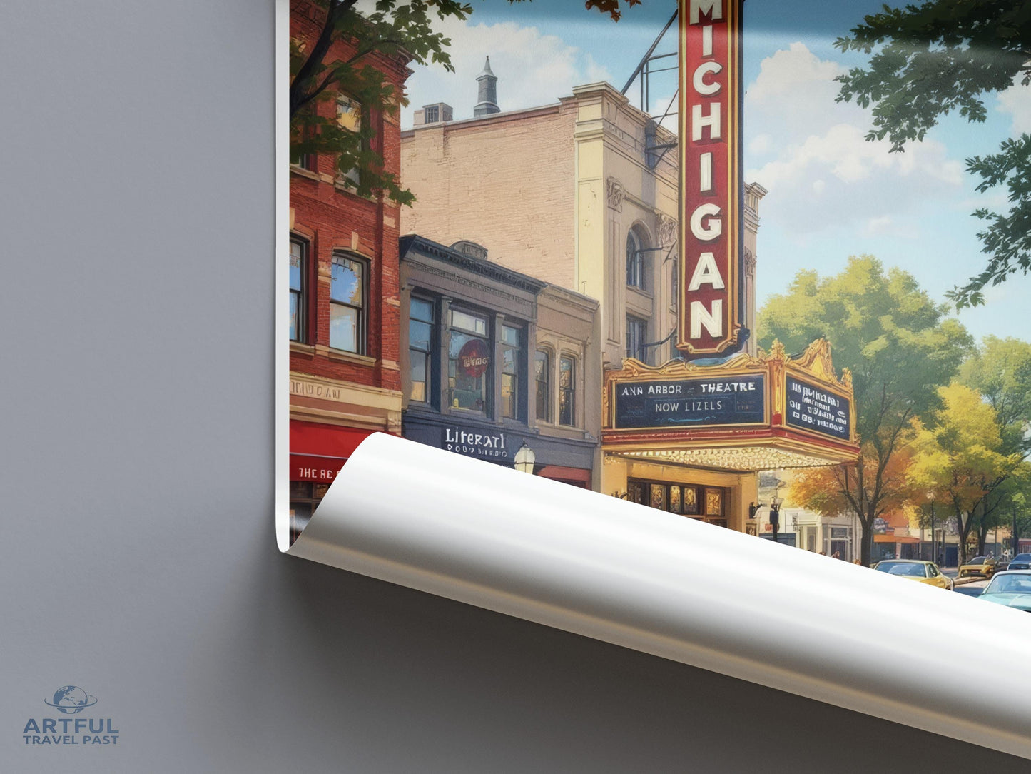 Ann Arbor Poster - Michigan Wall Art