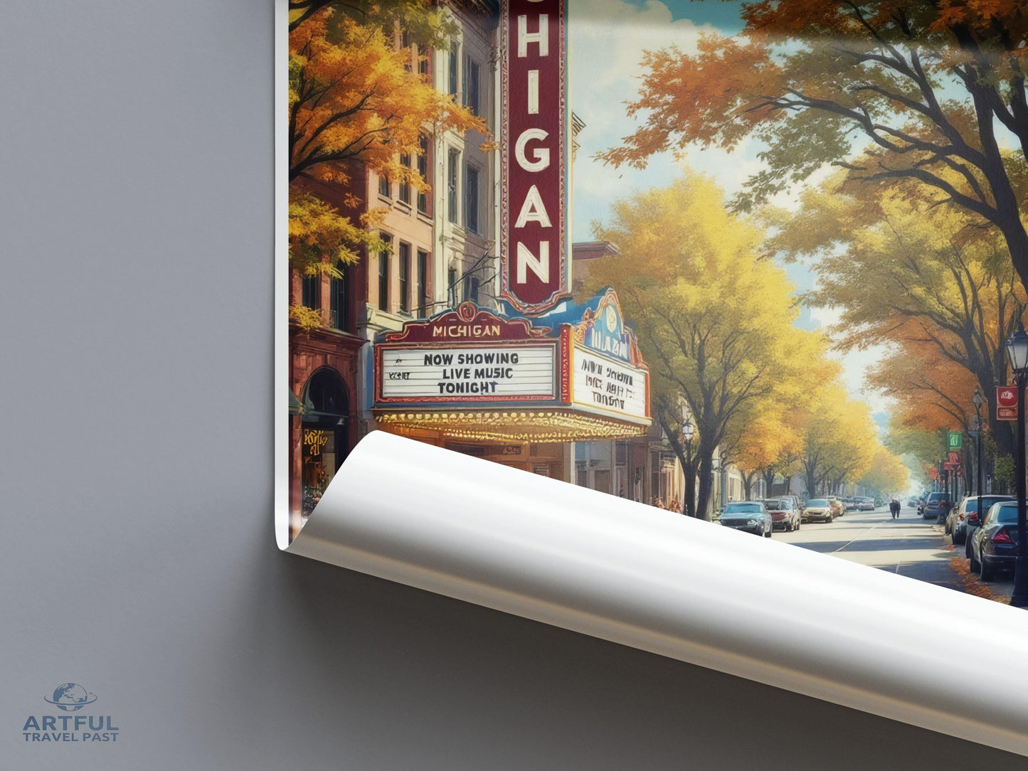 Ann Arbor Poster - Michigan Wall Art