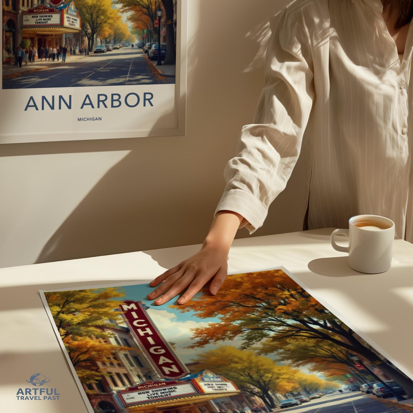 Ann Arbor Poster - Michigan Wall Art