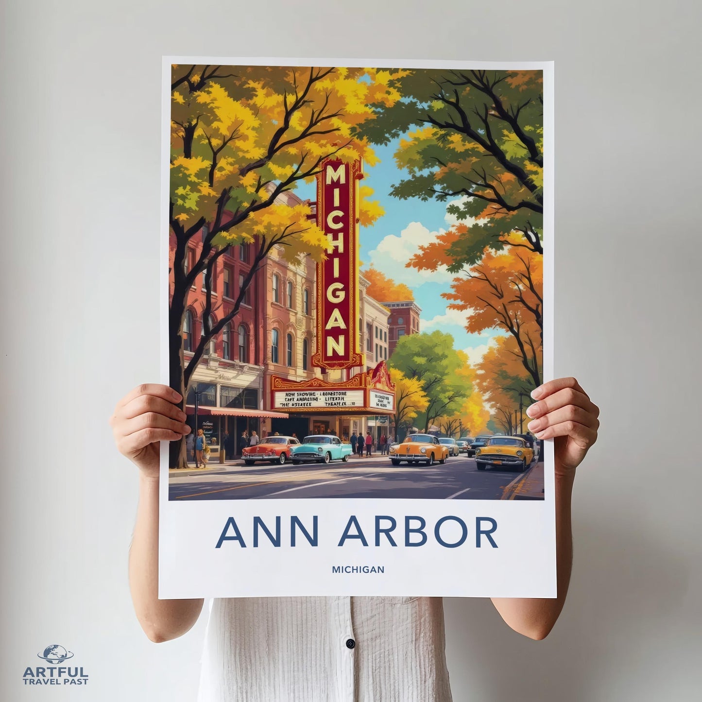 Ann Arbor Poster - Michigan Wall Art