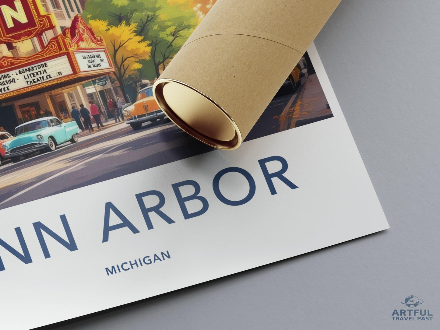 Ann Arbor Poster - Michigan Wall Art