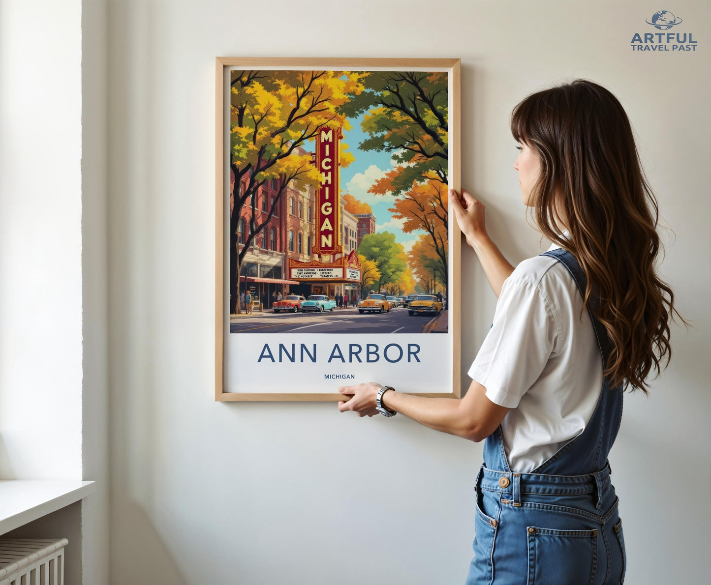 Ann Arbor Poster - Michigan Wall Art