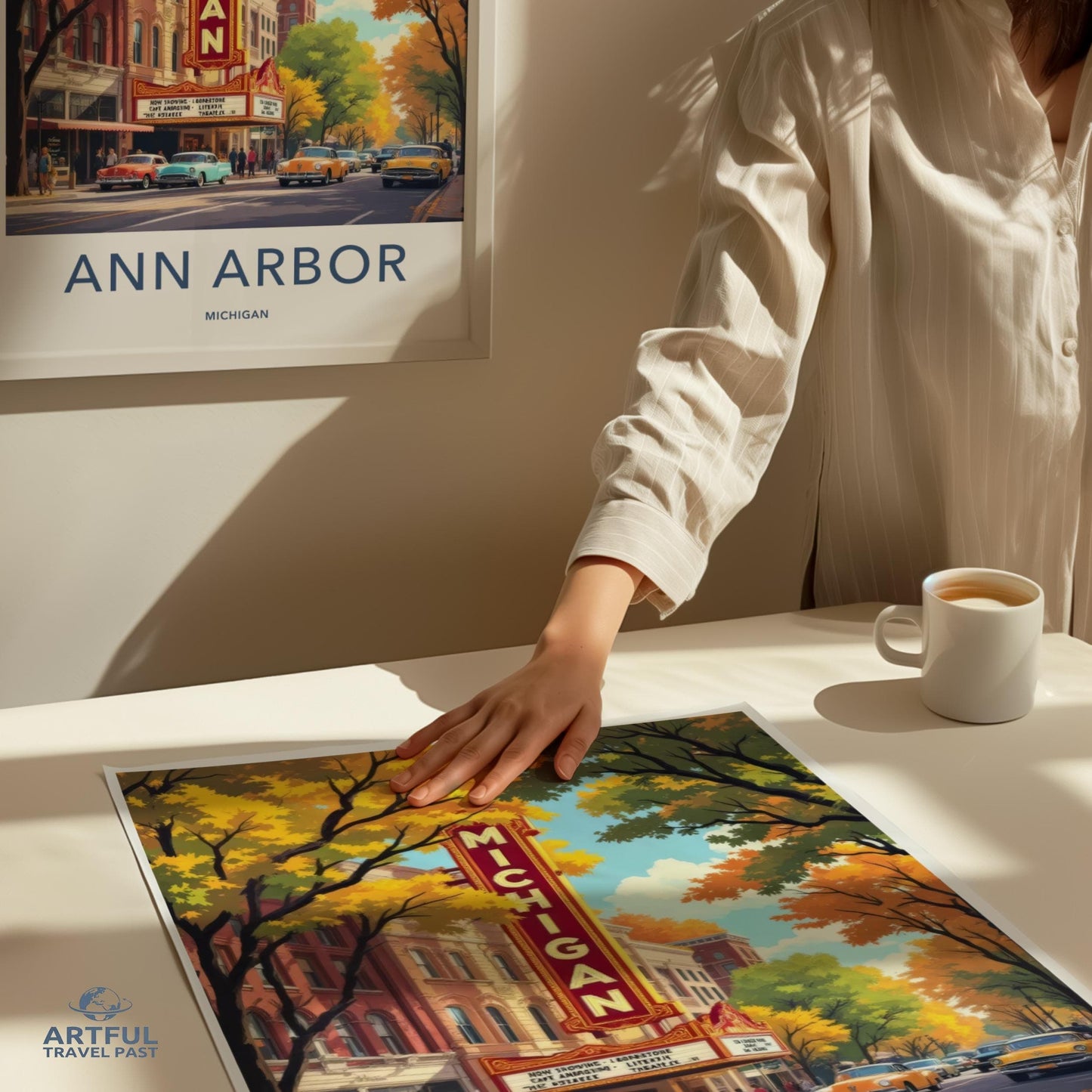 Ann Arbor Poster - Michigan Wall Art