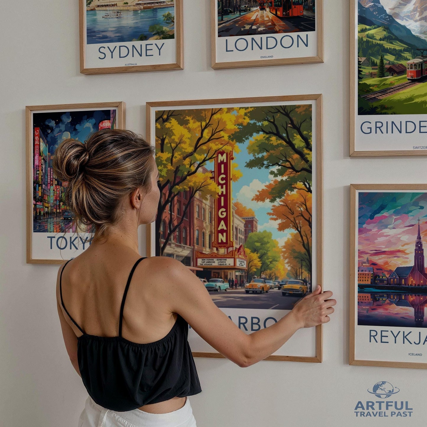 Ann Arbor Poster - Michigan Wall Art