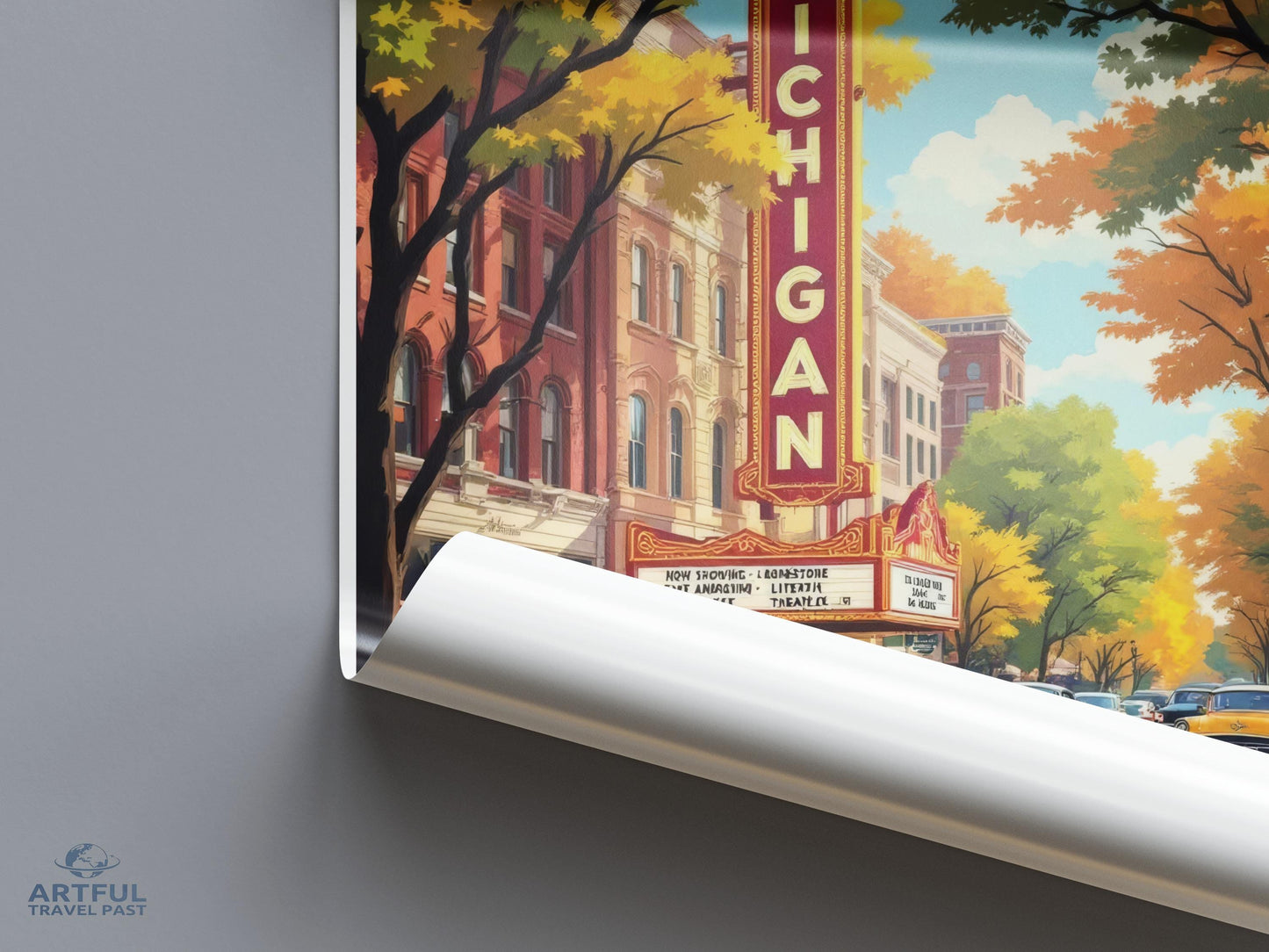Ann Arbor Poster - Michigan Wall Art
