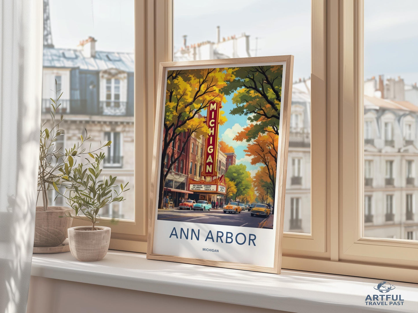 Ann Arbor Poster - Michigan Wall Art